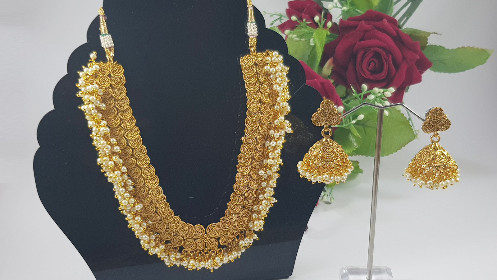 Indian Kundan Party Set With Pearls