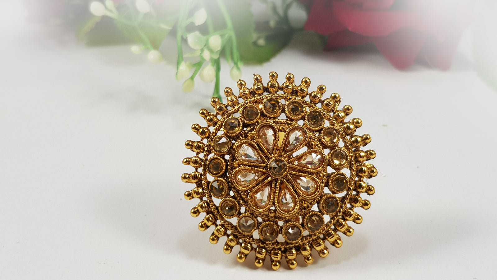 Bahubali Kundan Rings