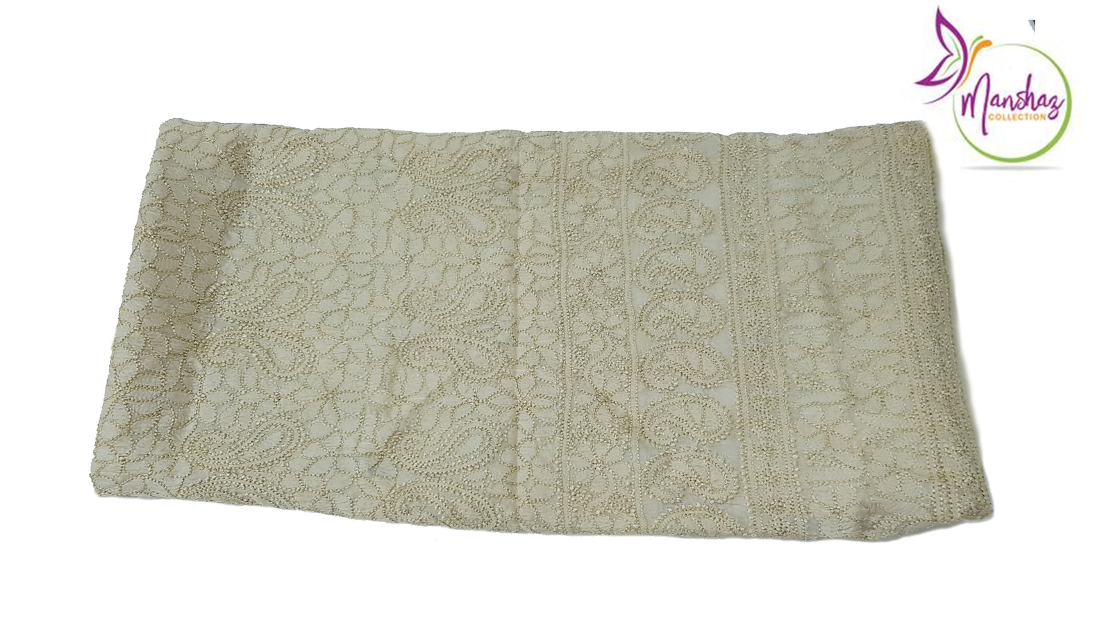 Pure Silk Chikankari Shirt - Offwhite