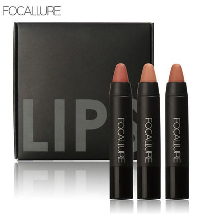 Focallure WaterProof Matt Lipstick (Pack of 3)