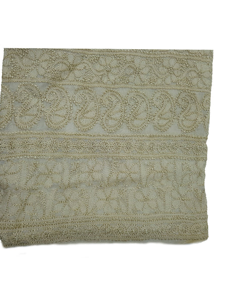 Pure Silk Chikankari Shirt - Offwhite