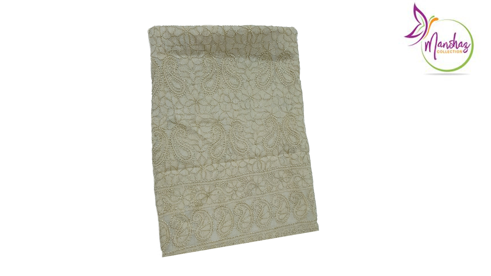 Pure Silk Chikankari Shirt - Offwhite