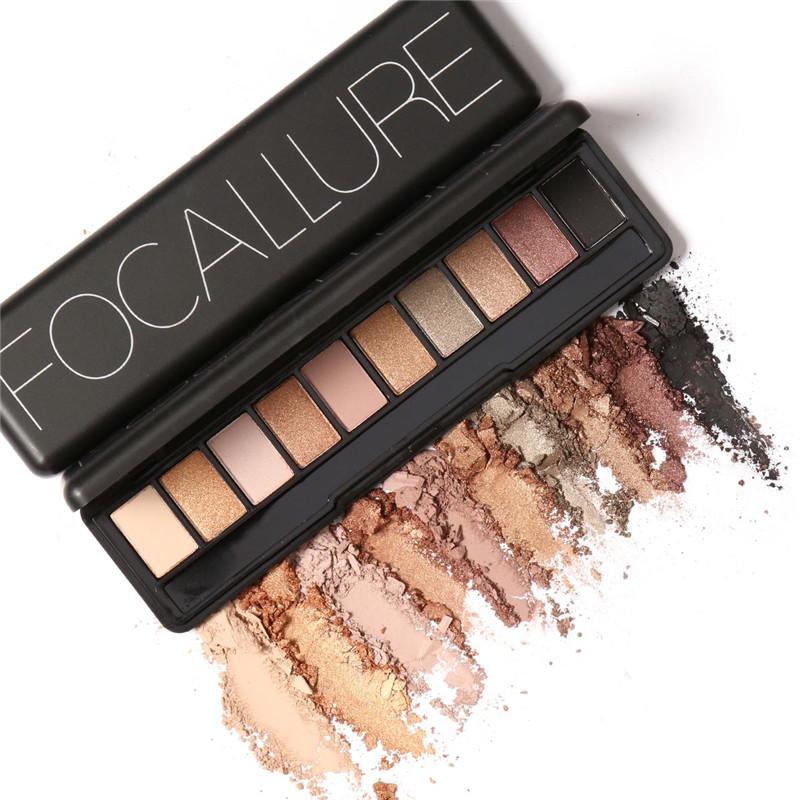 Focallure 10 Colors Eye Shadow & Brush Set