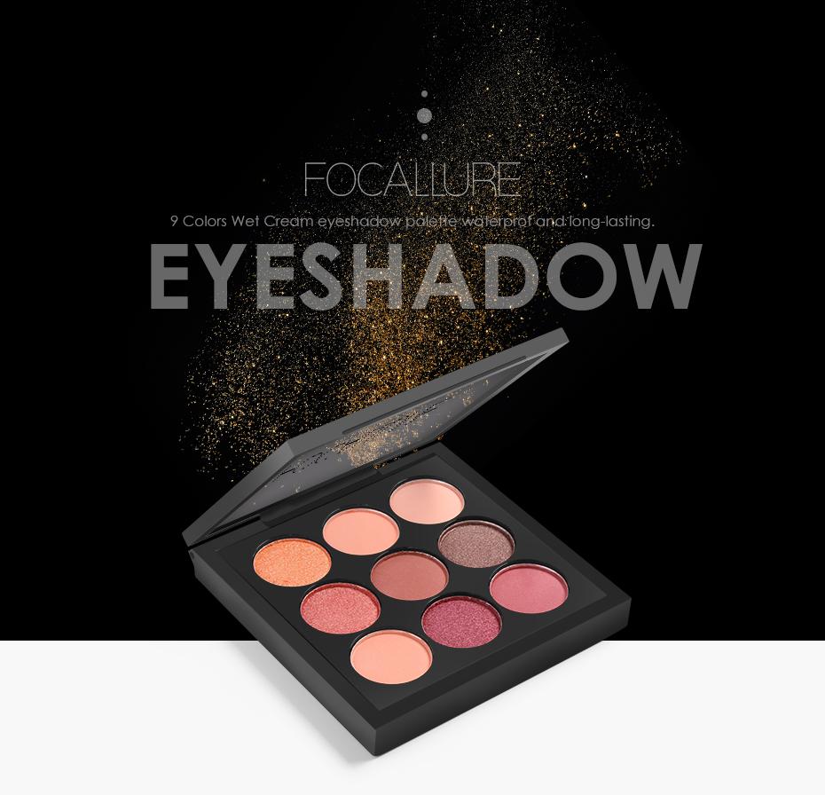 Focallure 9 Colors Earthtone Eye Shadow