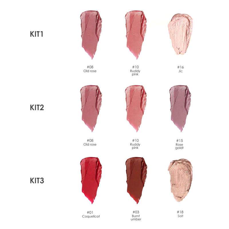 Focallure Waterproof Matte Liquid Lipstick (Pack of 3)