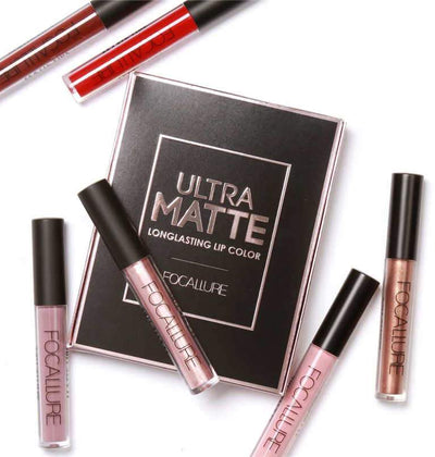 Focallure Waterproof Matte Liquid Lipstick (Pack of 3)