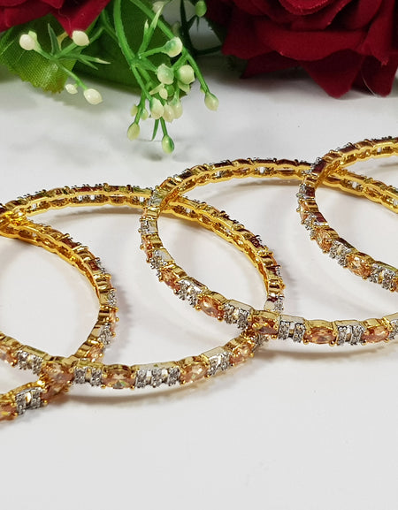 2 Color Zircon Bangles