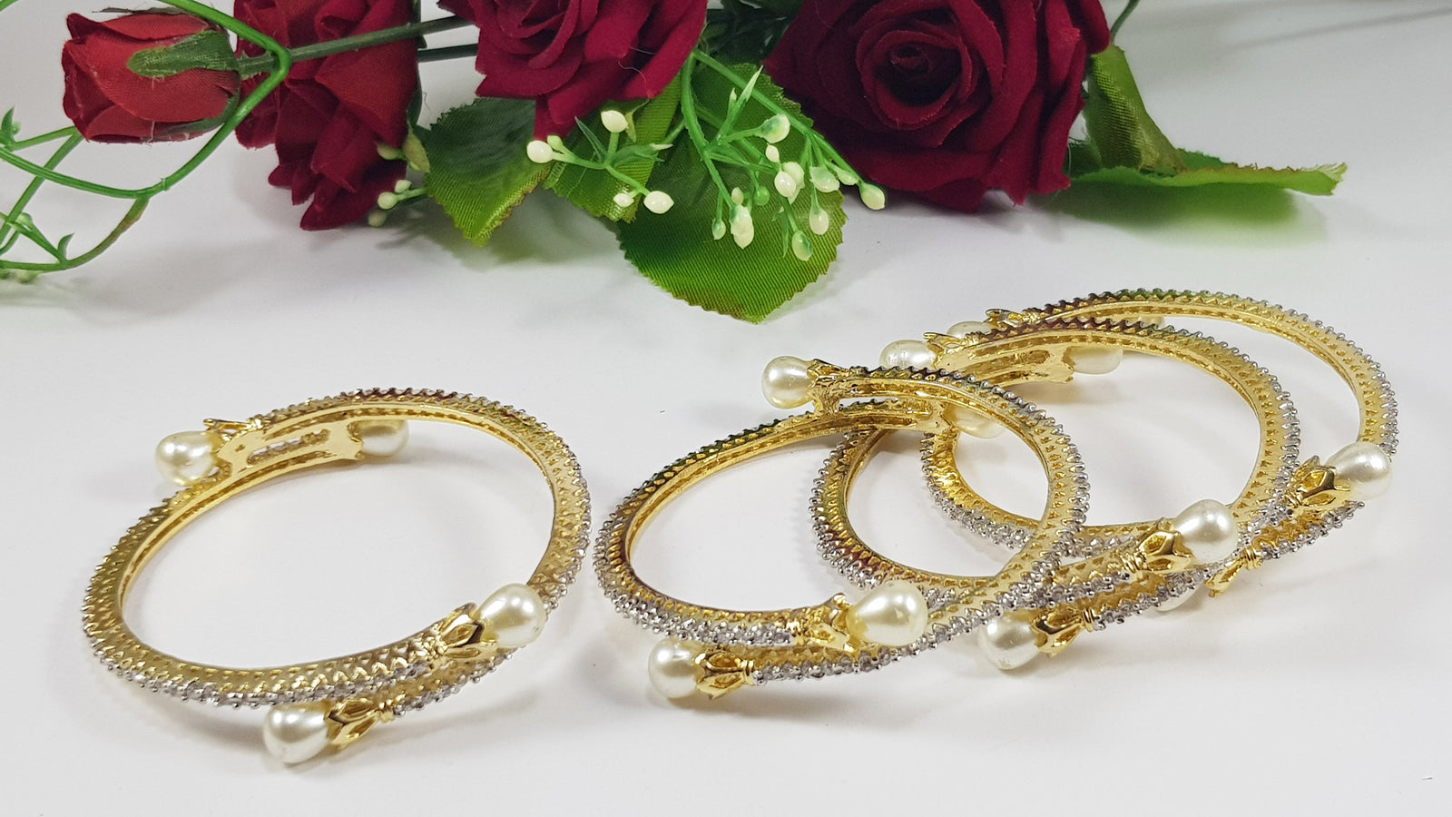 Bangles with Pearls