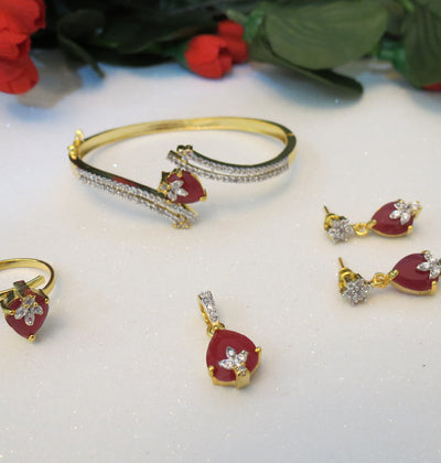 Jewelry Set with Color Stone