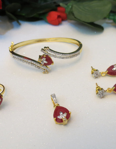 Jewelry Set with Color Stone