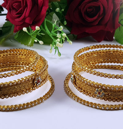 3 Piece Kundan Bangles