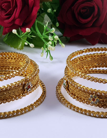 3 Piece Kundan Bangles