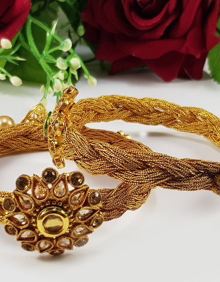 basket style kundan bangles