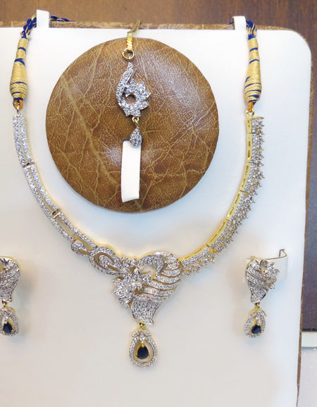 Blue Stone Kanti Set