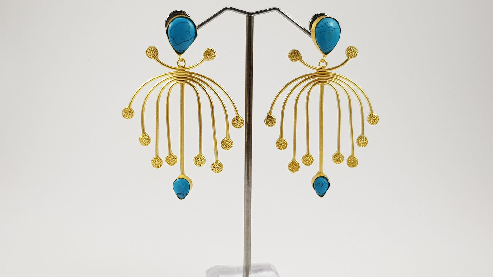 Ferozi Stone Earrings