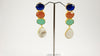 Multi Color Stones Traditional Earrings