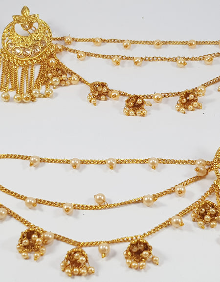 Baahubali Earings with Sahara