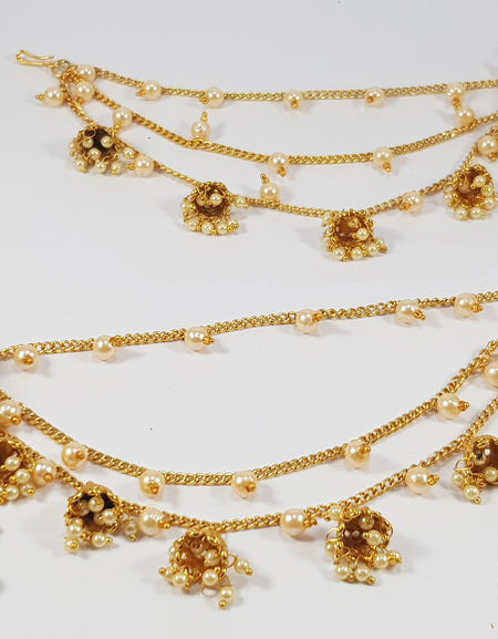 Multi Color Stones Traditional Earrings