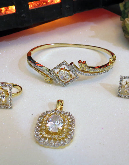 Square Shape Jewelry Set