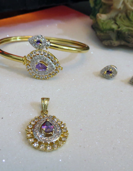 Purple Jewelry Set