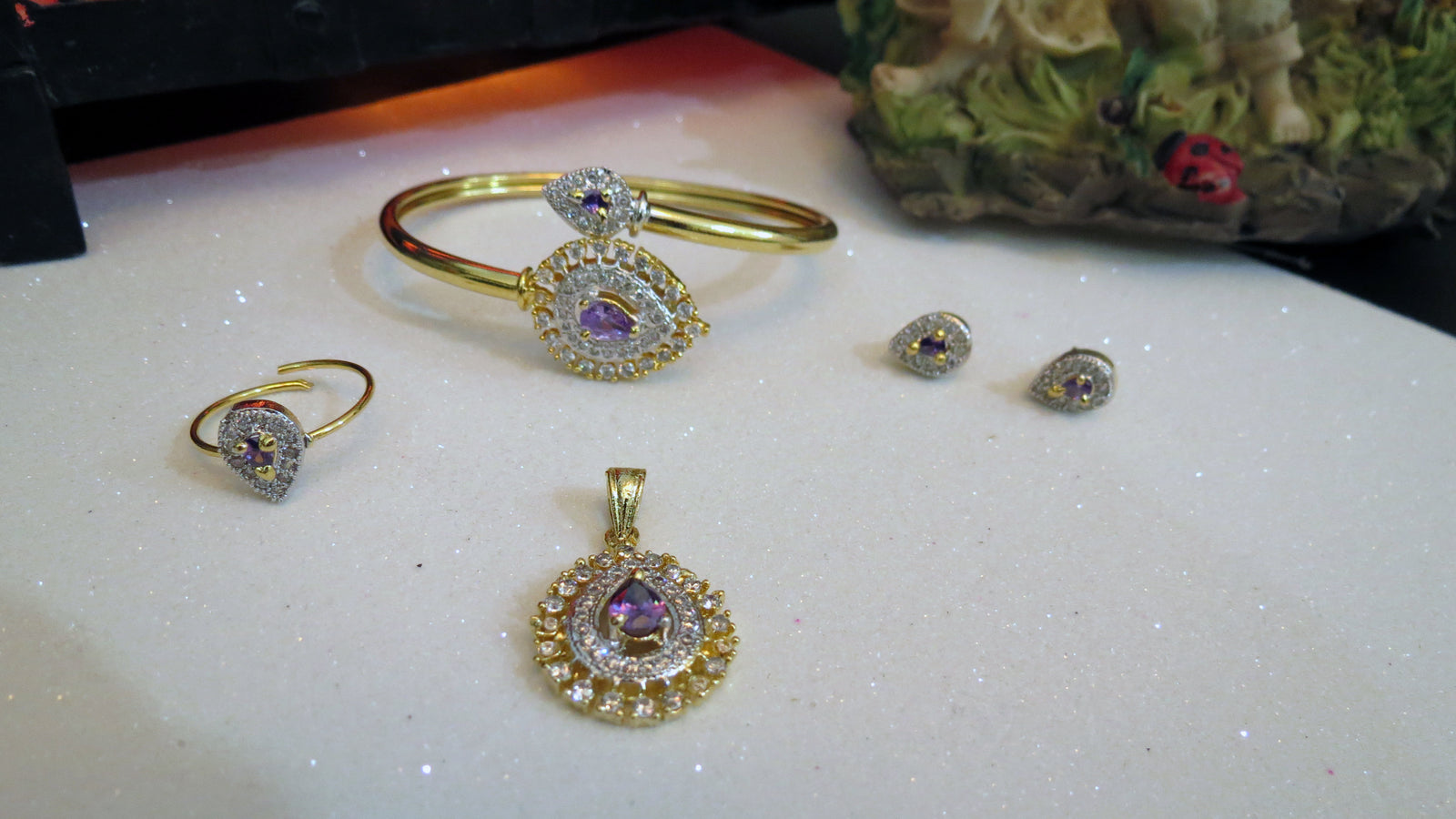 Purple Jewelry Set