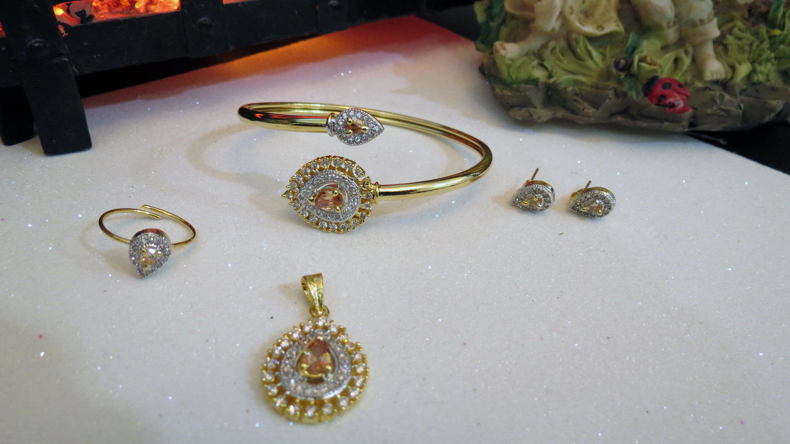 Champagne Jewelry Set