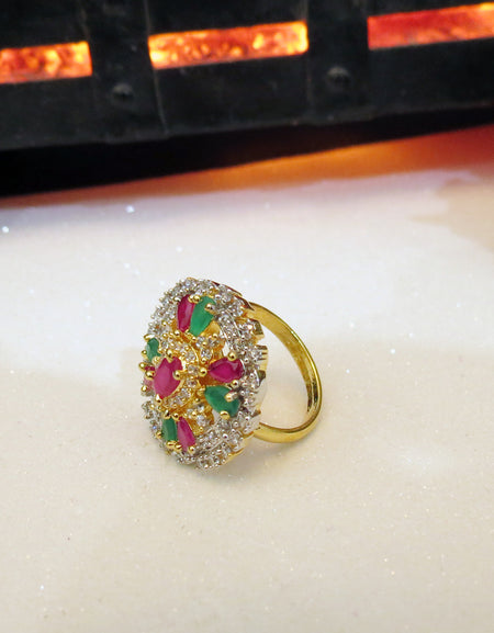 Color Stones Ladies Ring