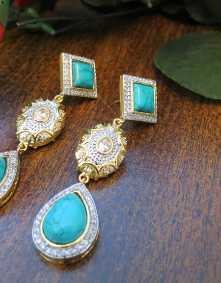 Turkish Earrings - Turquoise
