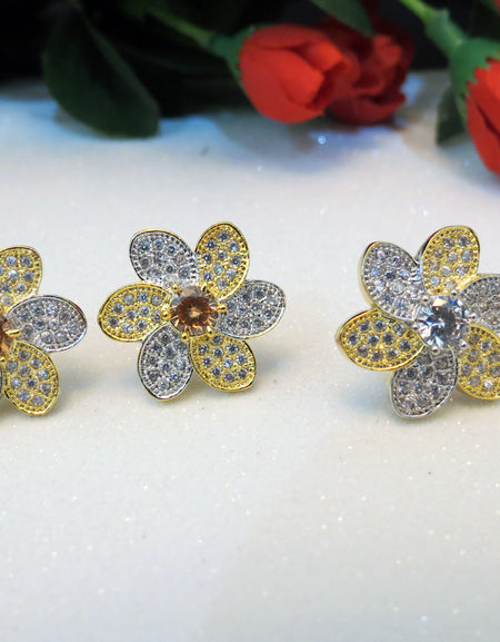 Gold Plated Tops / Earings